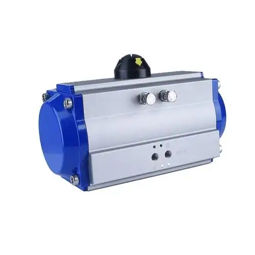 What are the features of a single-acting pneumatic actuator