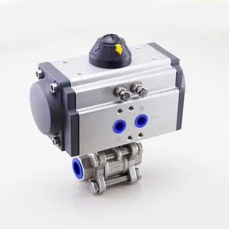 Which industries commonly use spring return pneumatic actuators