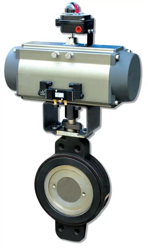 What industries commonly use single acting pneumatic actuators