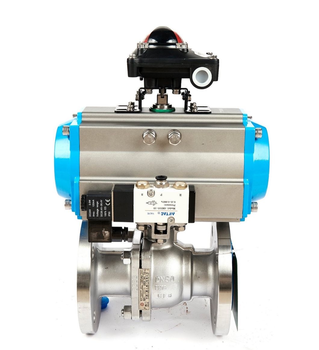 How to install spring return pneumatic actuator on a ball valve