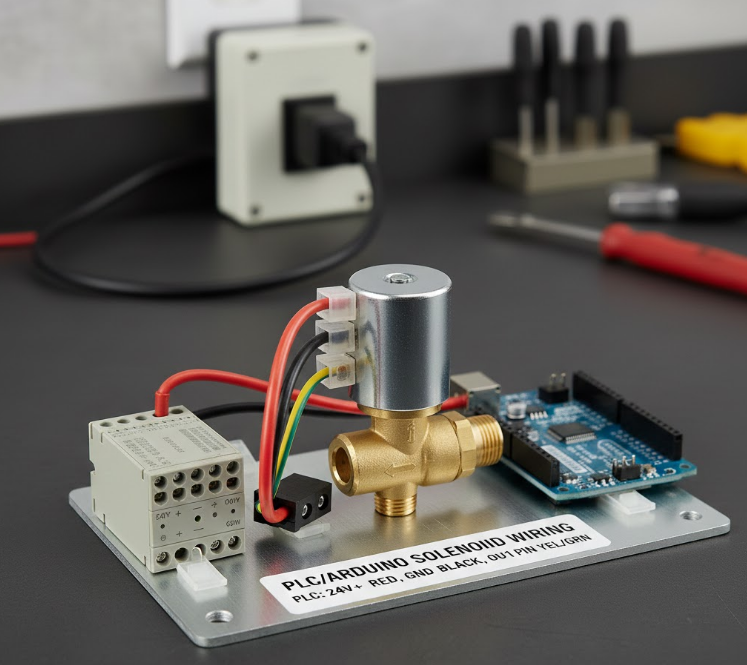 Wiring a Solenoid Valve to a PLC or Arduino