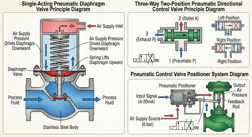 Spring Return Pneumatic Actuator Design Operation And Applications 
