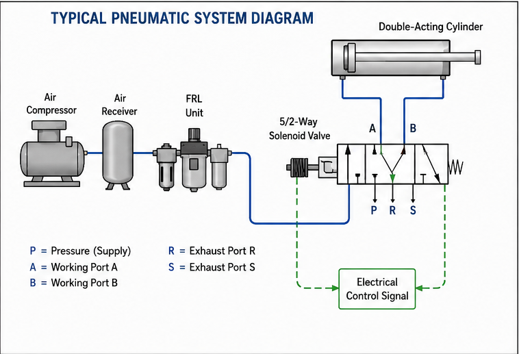 Typical Pneumatic System Diagram