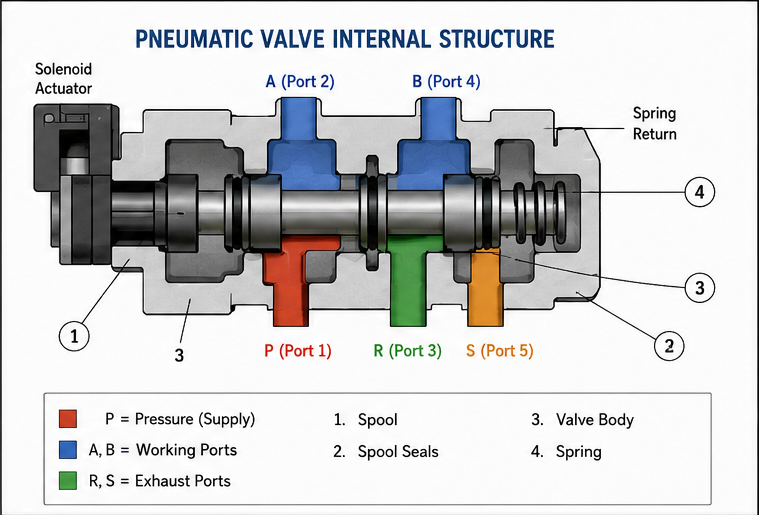 Pneumatic Valve Internal Structure