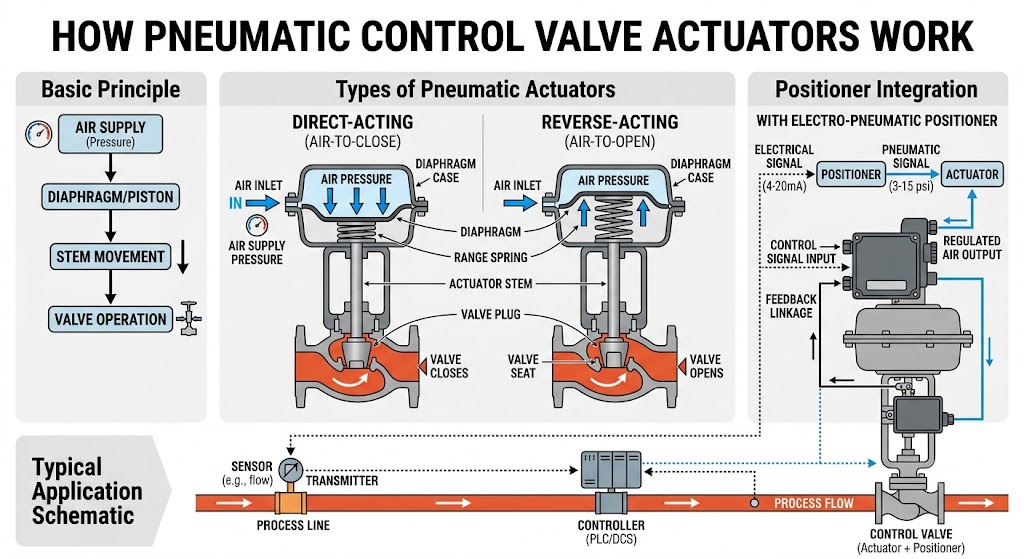 How Pneumatic Control Valve Actuators Work
