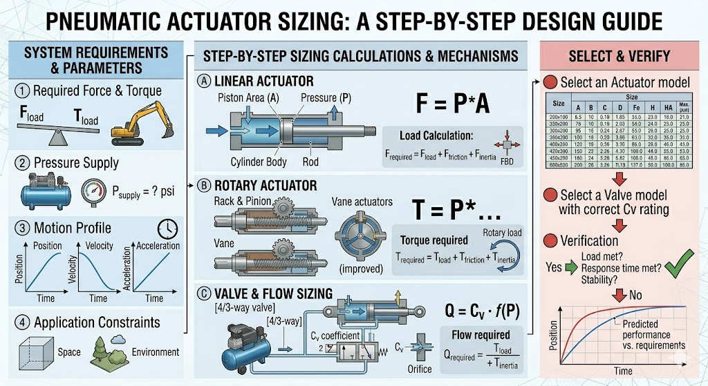 PNEUMATIC ACTUATOR SIZING:A STEP-BY-STEP DESIGN GUIDE
