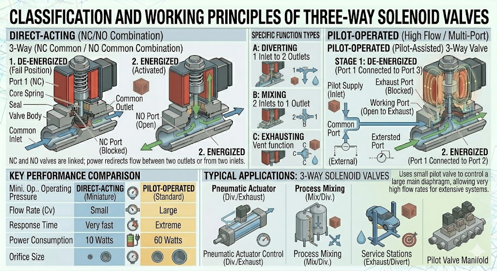 Three-Way Solenoid Valves