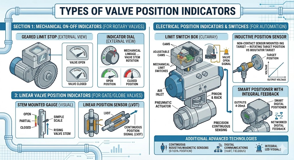 Types of Valve Position Indicators