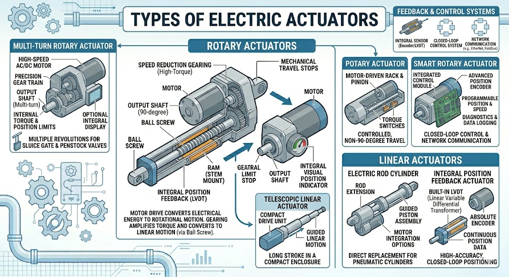 Types of Electric Actuators