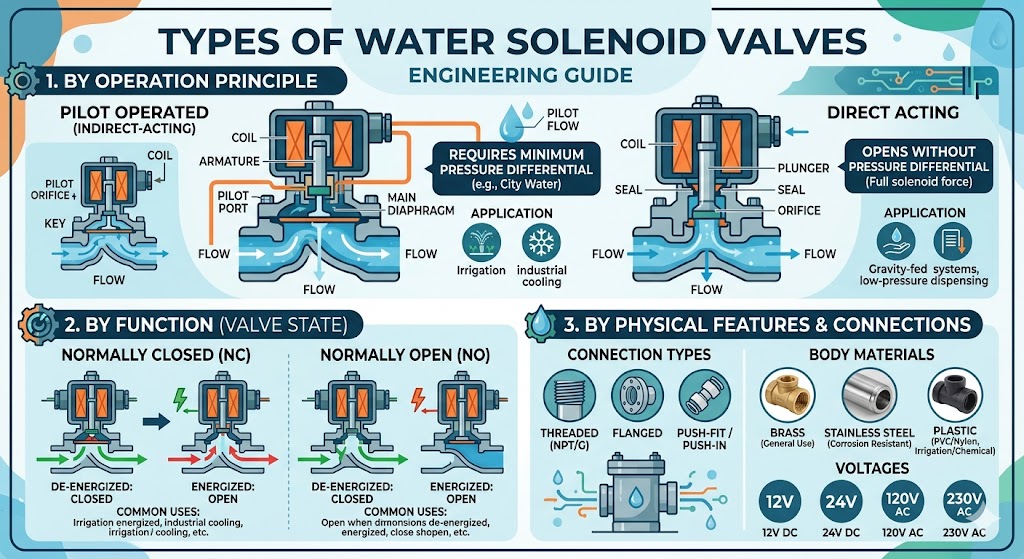 Types of Water Solenoid Valves