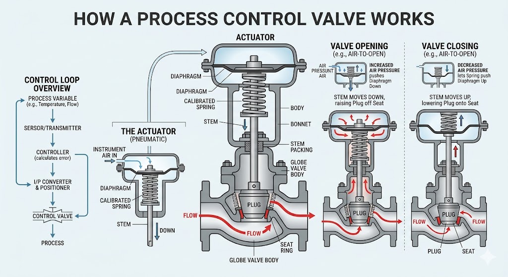 How Does a Process Control Valve Work