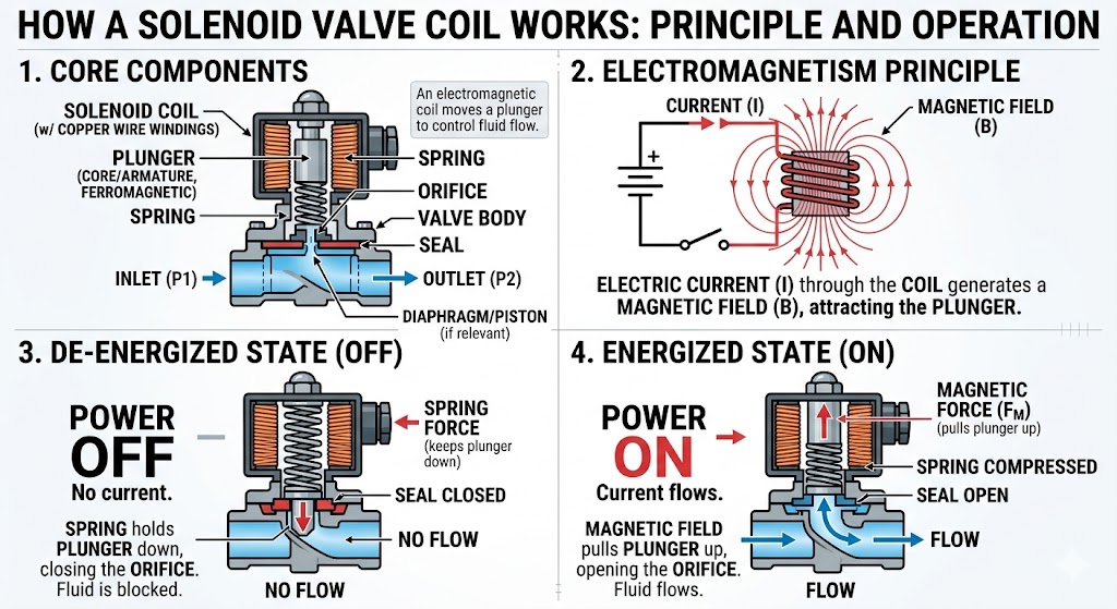 How Does a Solenoid Valve Coil Work