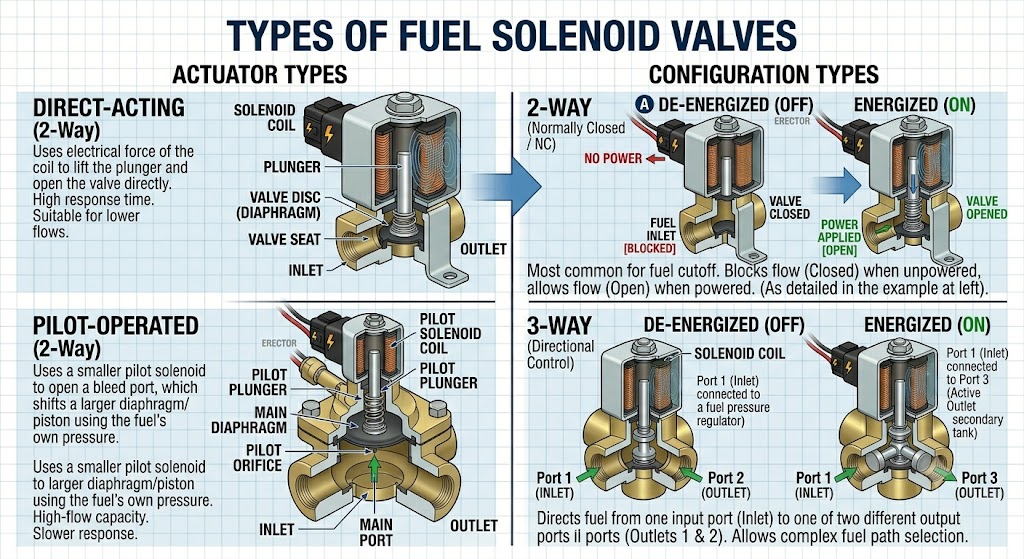 Types of Fuel Solenoid Valves