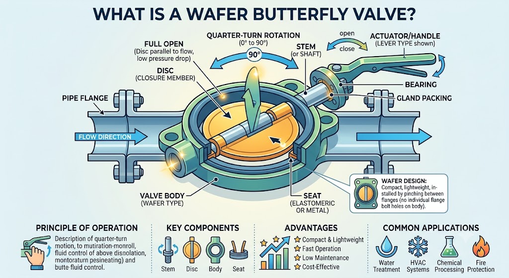 What Is a Wafer Butterfly Valve