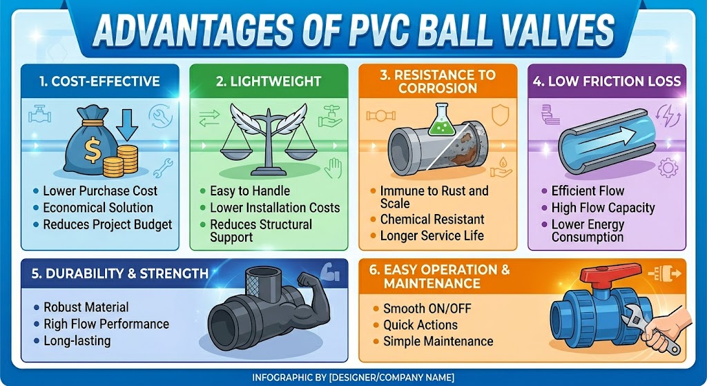 Advantages of PVC Ball Valves